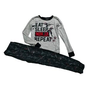Children’s Place Ninja Pajama‎ Set - Gray and Black